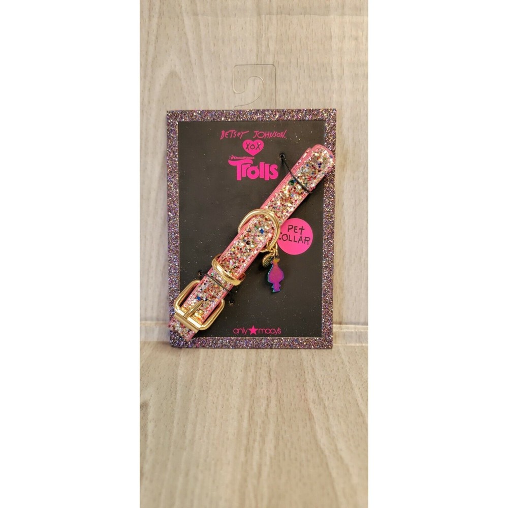 Betsey Johnson xox Trolls Glitter Pet Collar (Glitter)